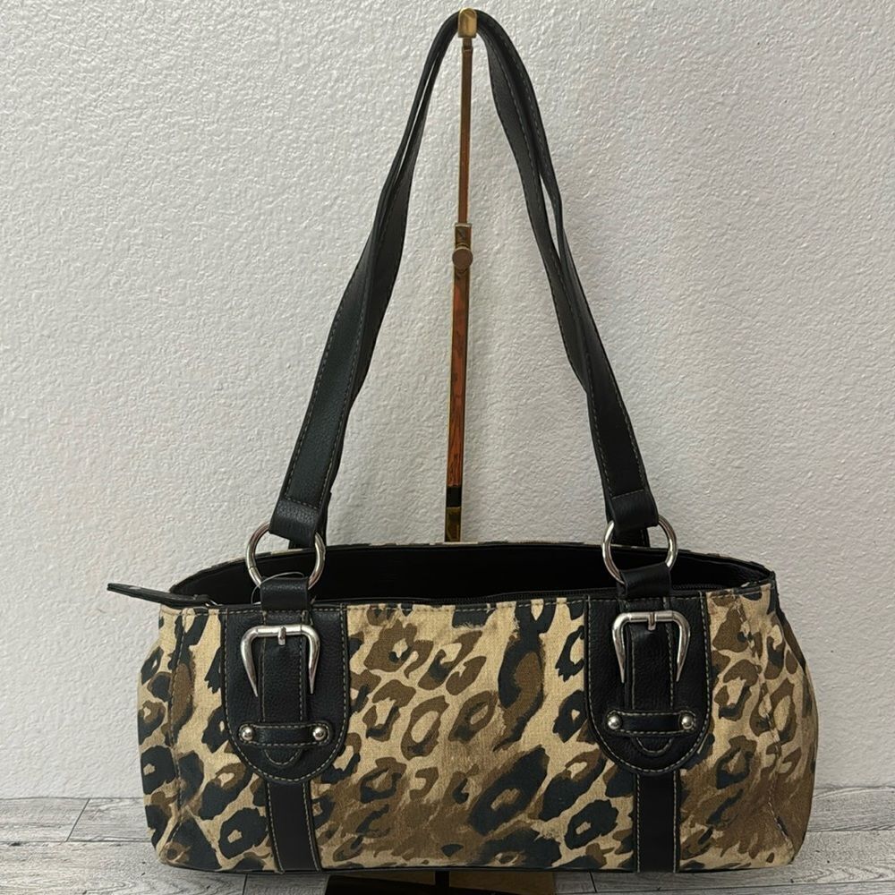 Croft & Borrow Leopard Print Shoulder Bag NWT